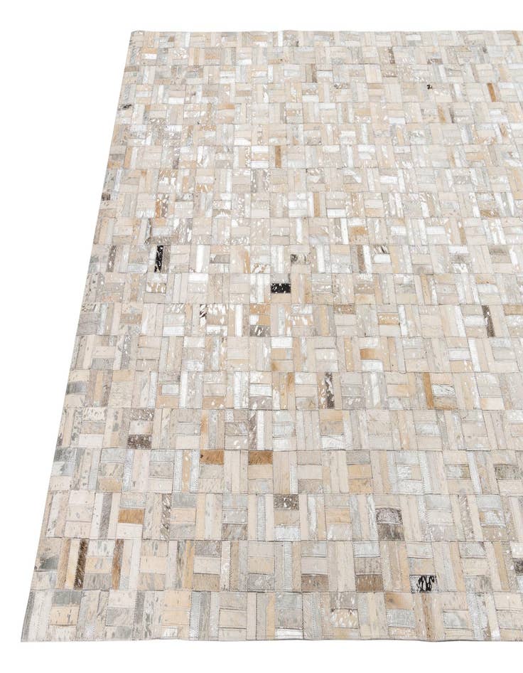 Detail image of  5' x 8' Cowhide Leather Rug