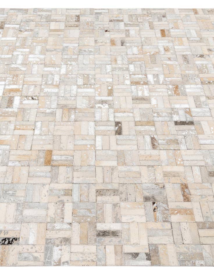 Detail image of  5' x 8' Cowhide Leather Rug