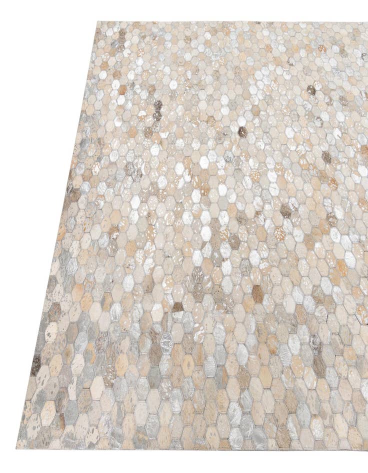 Detail image of  5' x 8' Cowhide Leather Rug