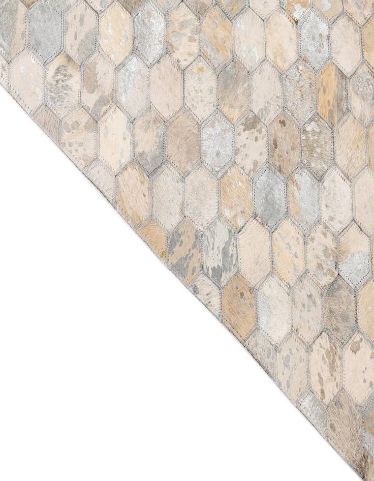 Detail image of  5' x 8' Cowhide Leather Rug