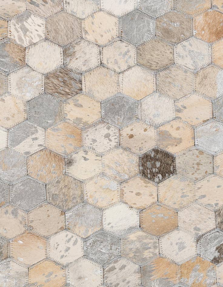 Detail image of  5' x 8' Cowhide Leather Rug