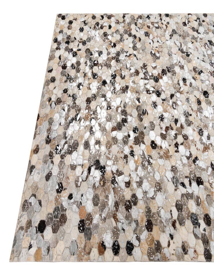 Detail image of  5' x 8' Cowhide Leather Rug