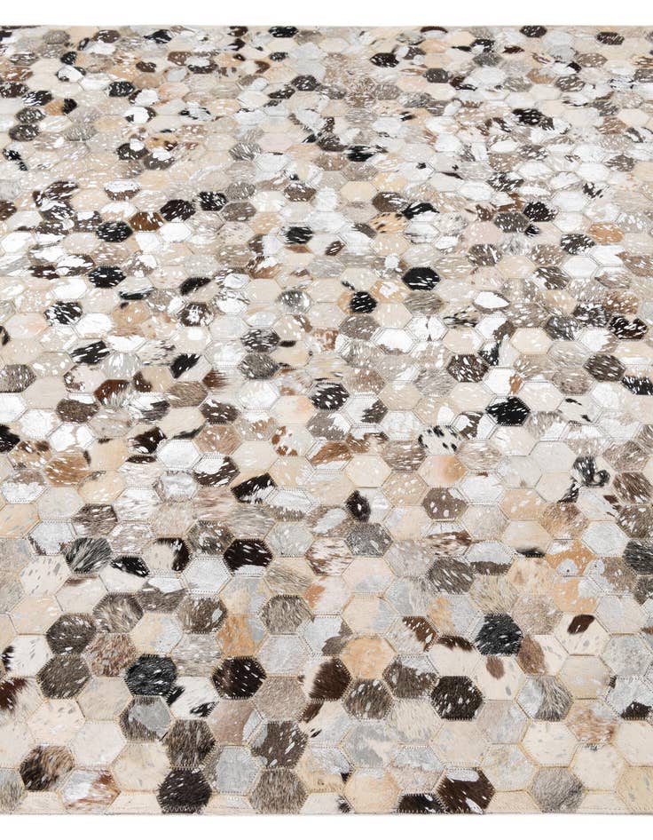 Detail image of  5' x 8' Cowhide Leather Rug