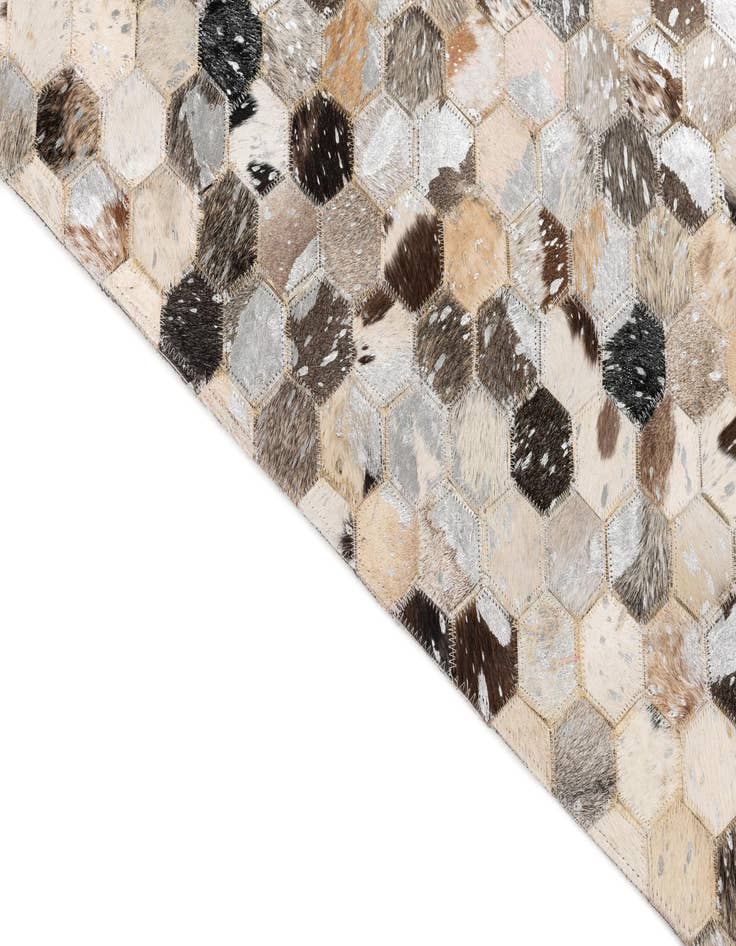 Detail image of  5' x 8' Cowhide Leather Rug