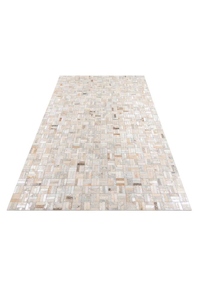 Detail image of  5' x 7' 10 Cowhide Leather Rug