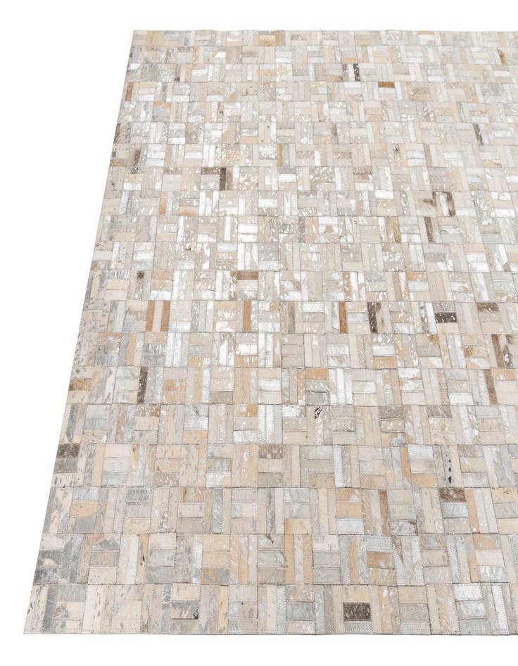 Detail image of  5' x 7' 10 Cowhide Leather Rug