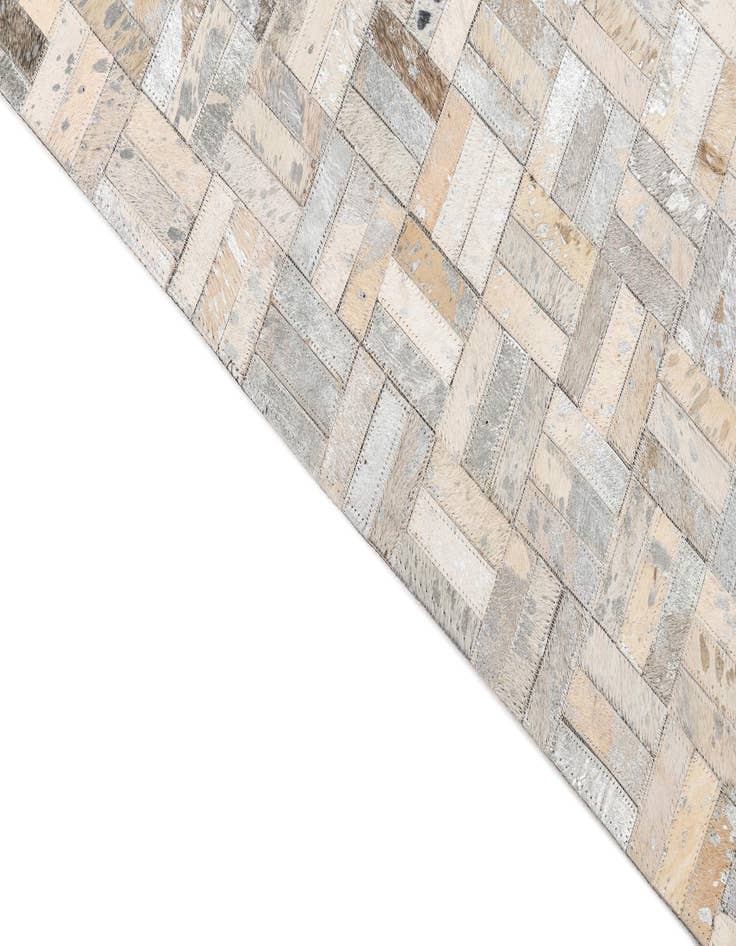 Detail image of  5' x 7' 10 Cowhide Leather Rug