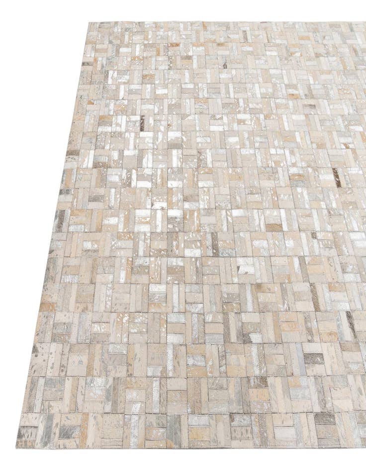 Detail image of  5' x 8' Cowhide Leather Rug