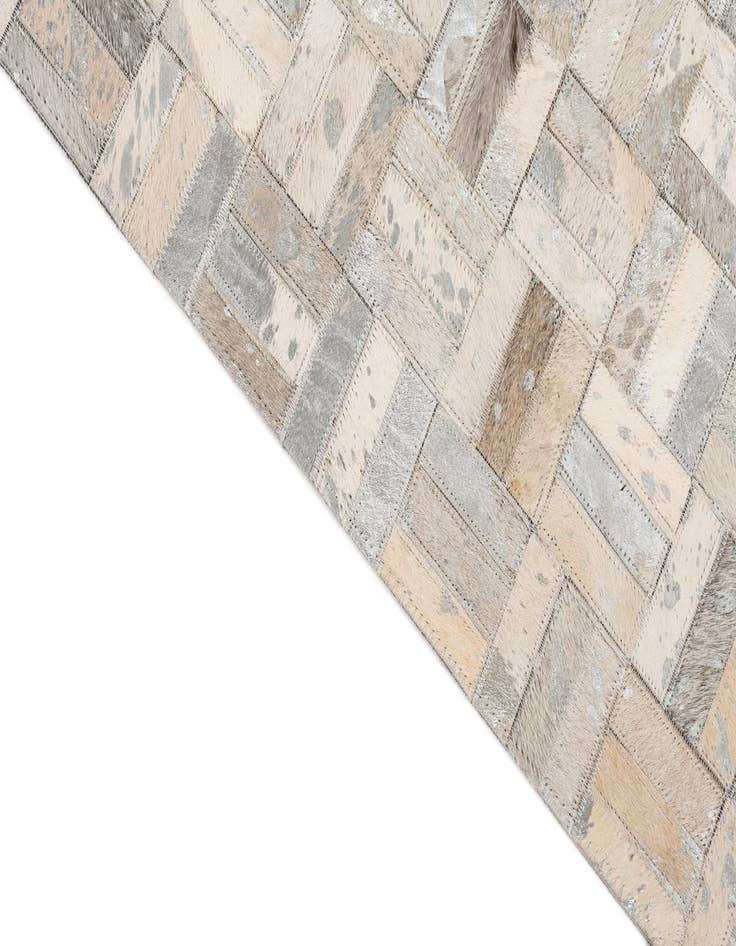 Detail image of  5' x 8' Cowhide Leather Rug