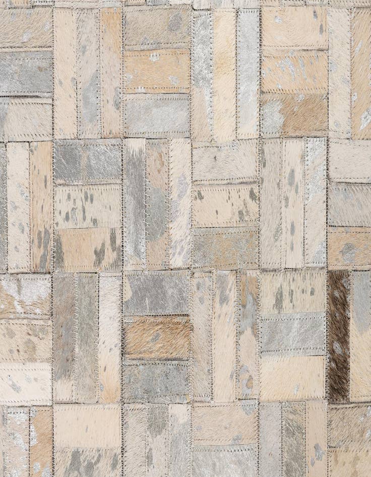 Detail image of  5' x 8' Cowhide Leather Rug