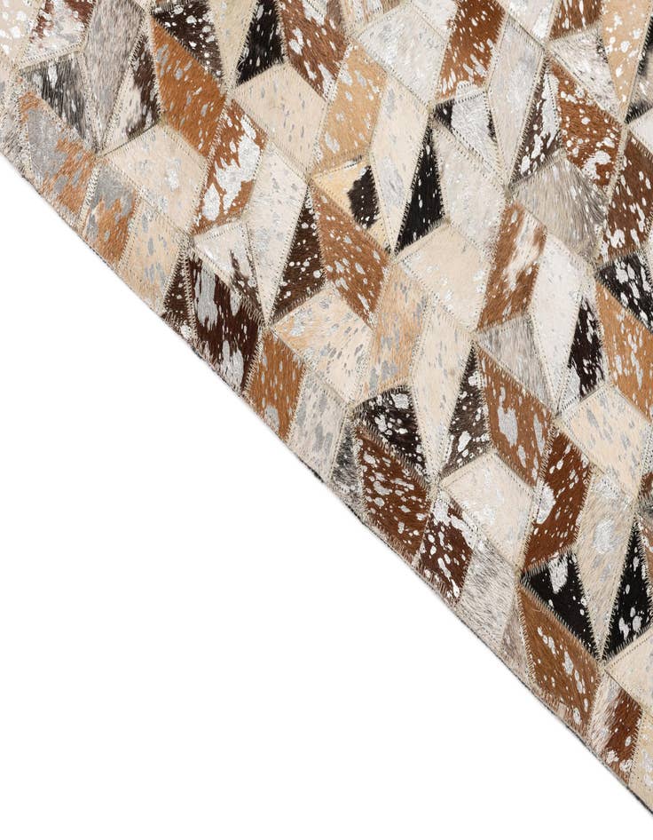 Detail image of  5' x 8' Cowhide Leather Rug