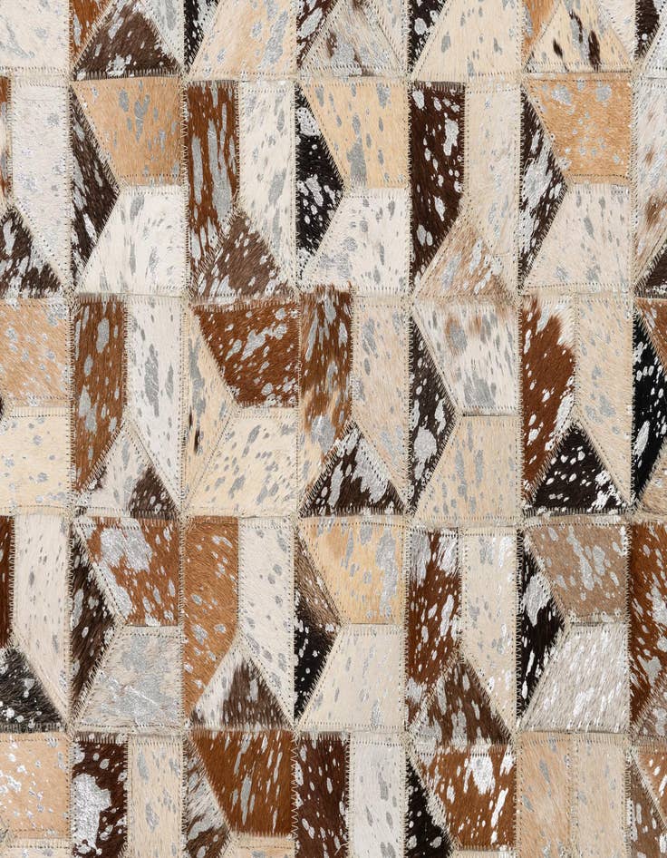 Detail image of  5' x 8' Cowhide Leather Rug