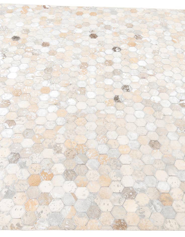 Detail image of  5' 2 x 8' Cowhide Leather Rug