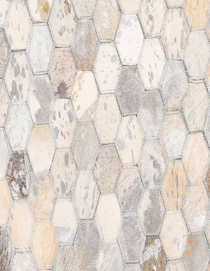 Detail image of  5' 2 x 8' Cowhide Leather Rug