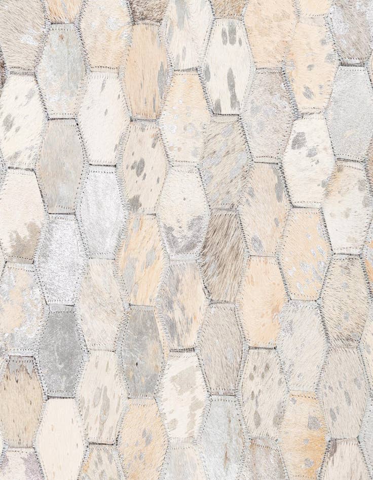 Detail image of  5' 2 x 8' Cowhide Leather Rug