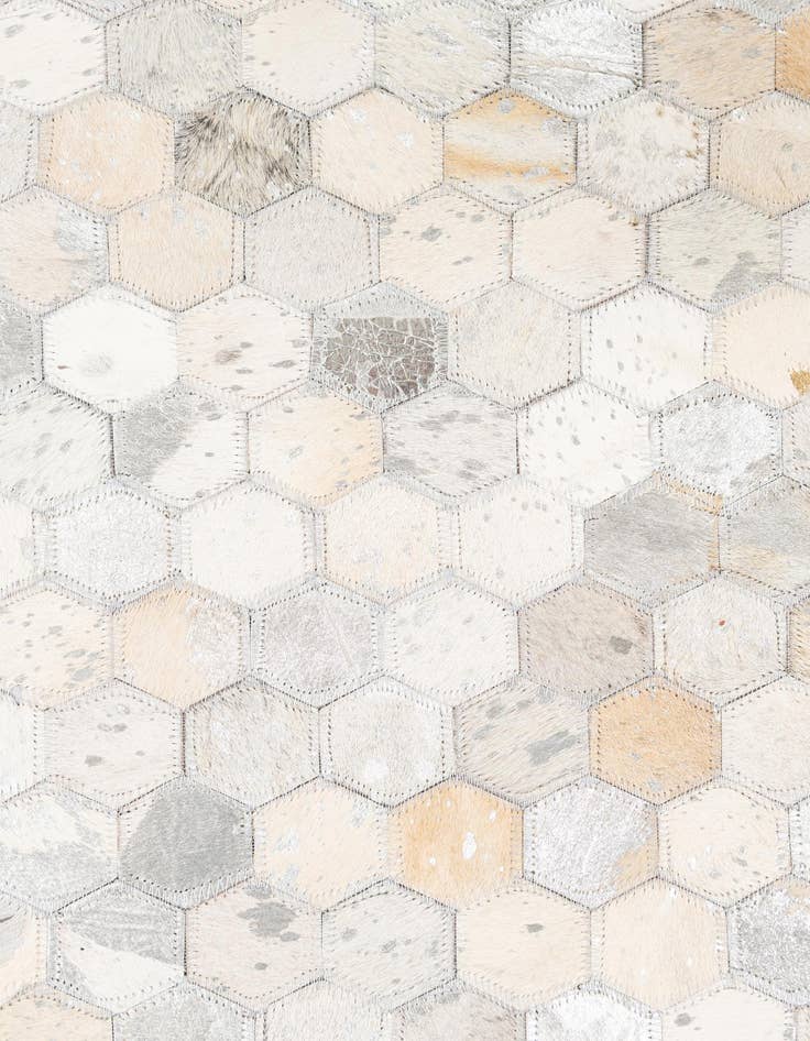 Detail image of  5' x 8' Cowhide Leather Rug