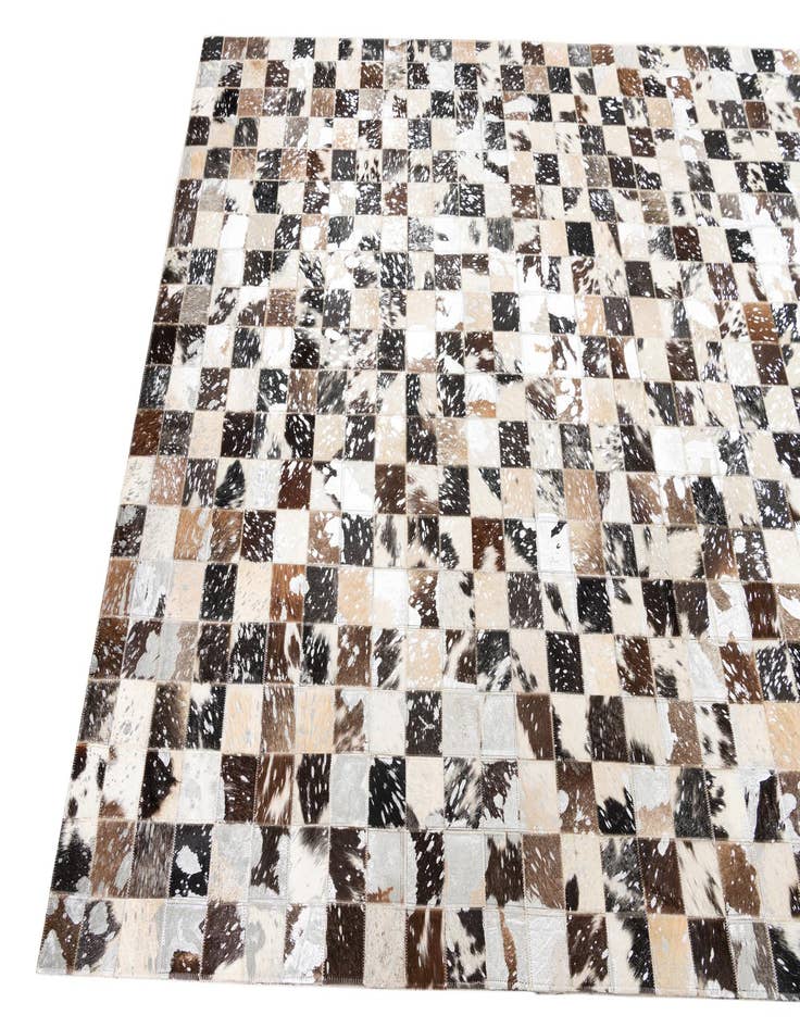 Detail image of  5' x 8' Cowhide Leather Rug