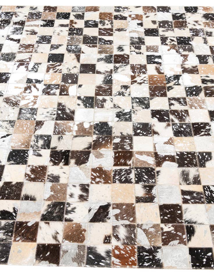 Detail image of  5' x 8' Cowhide Leather Rug