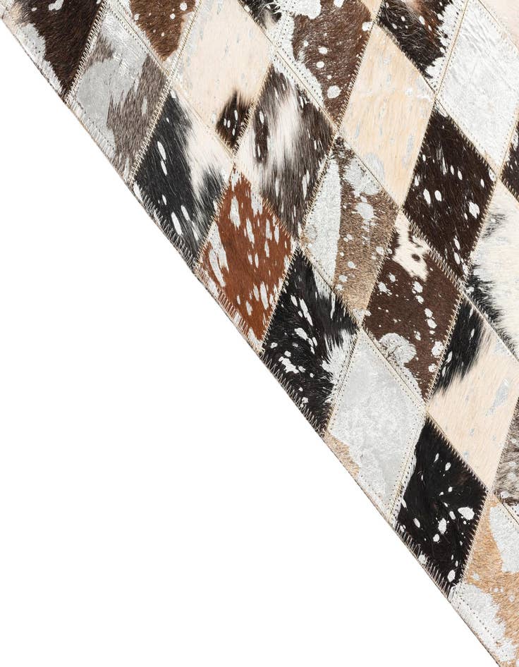 Detail image of  5' x 8' Cowhide Leather Rug