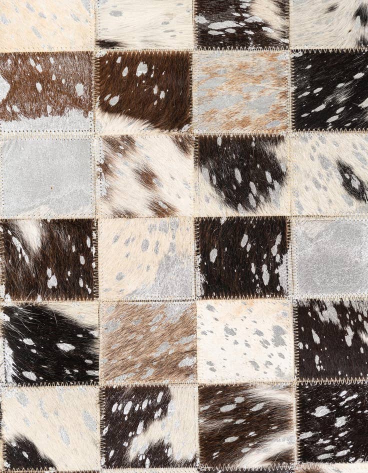 Detail image of  5' x 8' Cowhide Leather Rug