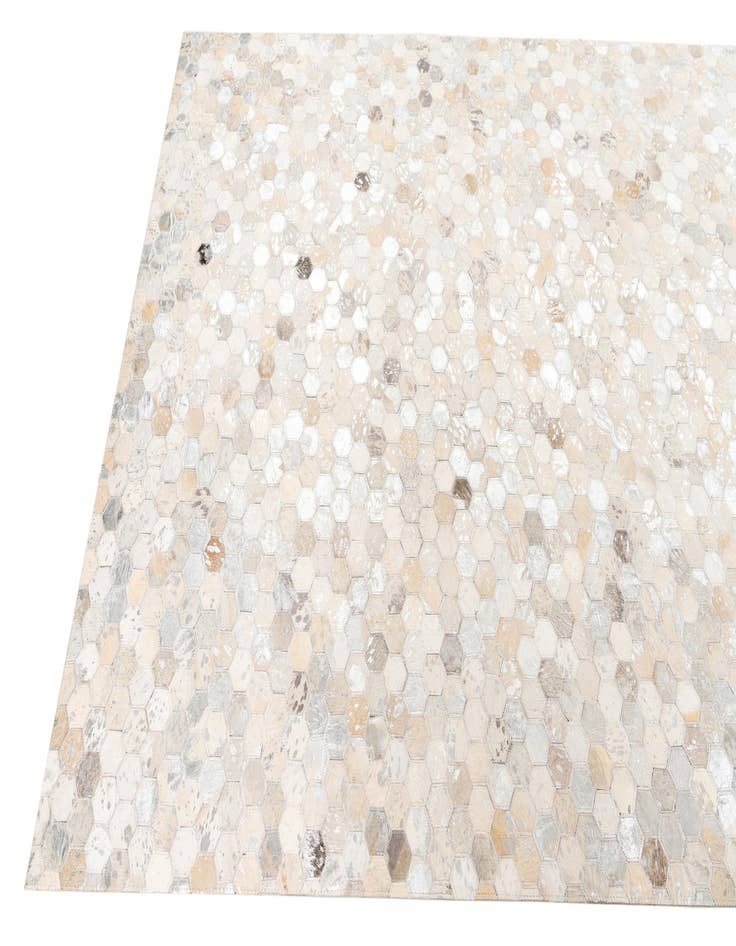 Detail image of  5' 1 x 8' Cowhide Leather Rug