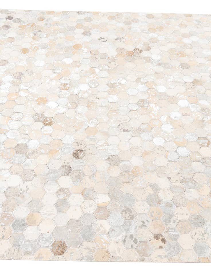 Detail image of  5' 1 x 8' Cowhide Leather Rug