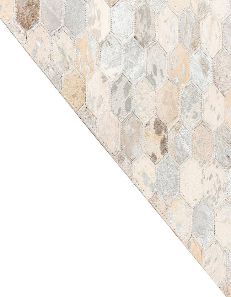 Detail image of  5' 1 x 8' Cowhide Leather Rug