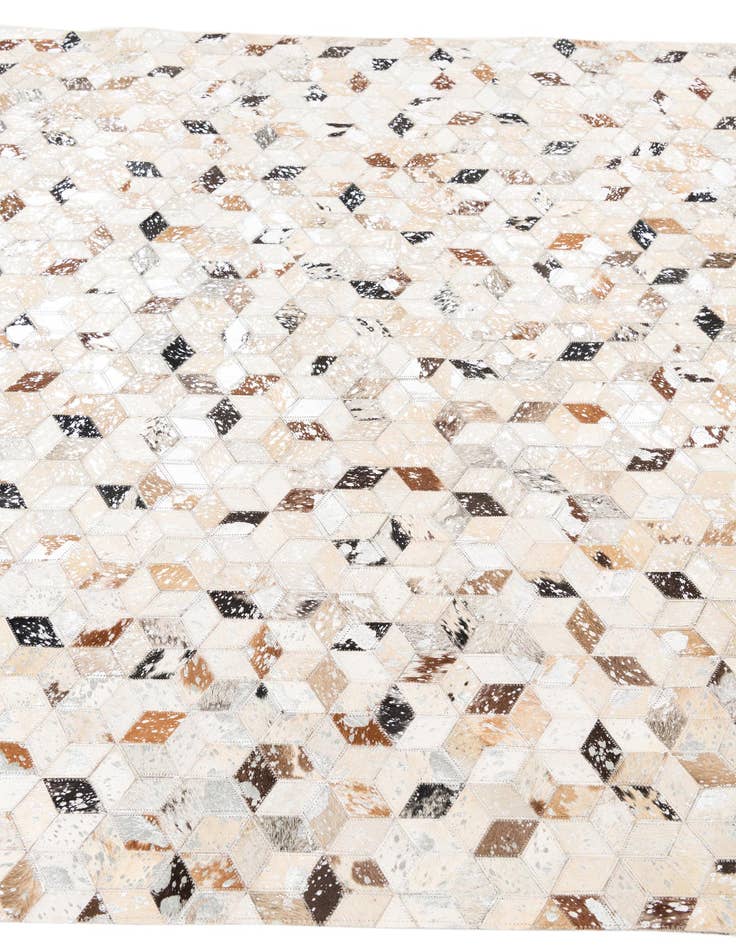Detail image of  5' x 8' Cowhide Leather Rug