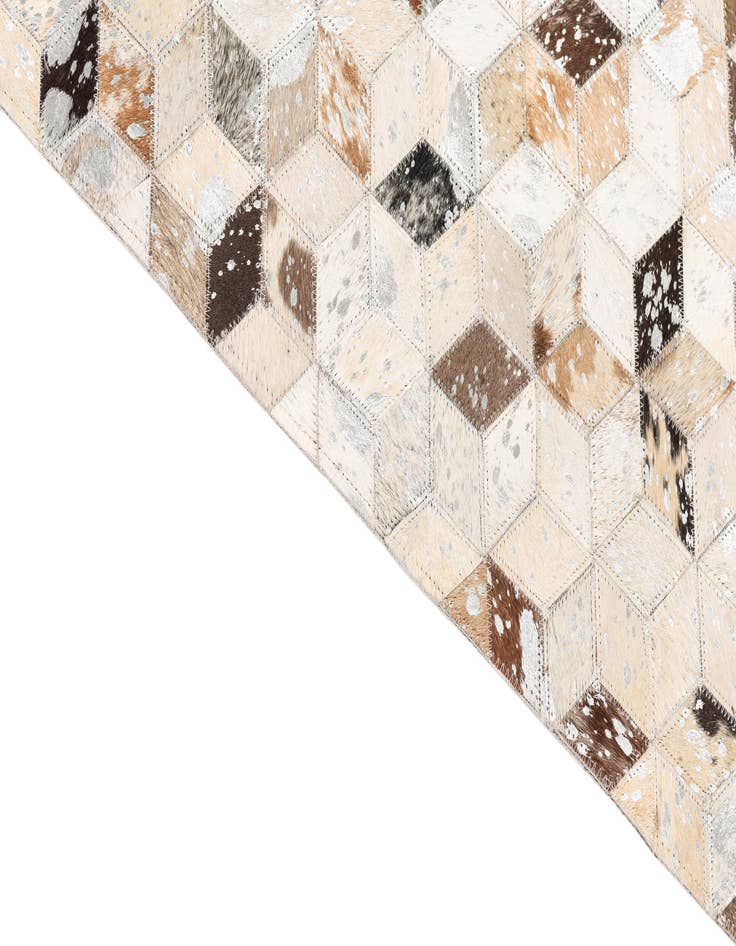 Detail image of  5' x 8' Cowhide Leather Rug