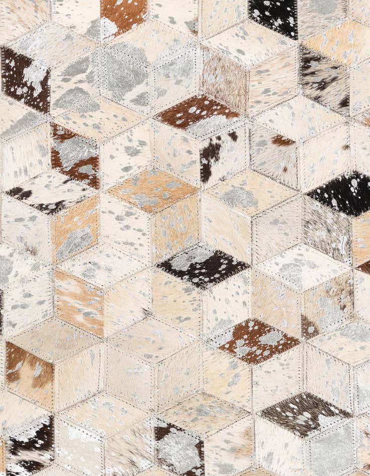 Detail image of  5' x 8' Cowhide Leather Rug