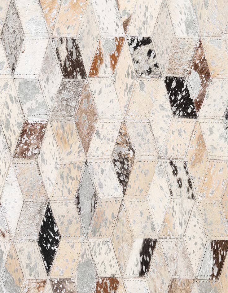 Detail image of  5' x 8' Cowhide Leather Rug