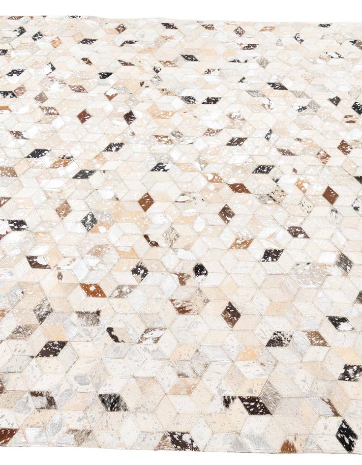 Detail image of  5' x 8' Cowhide Leather Rug