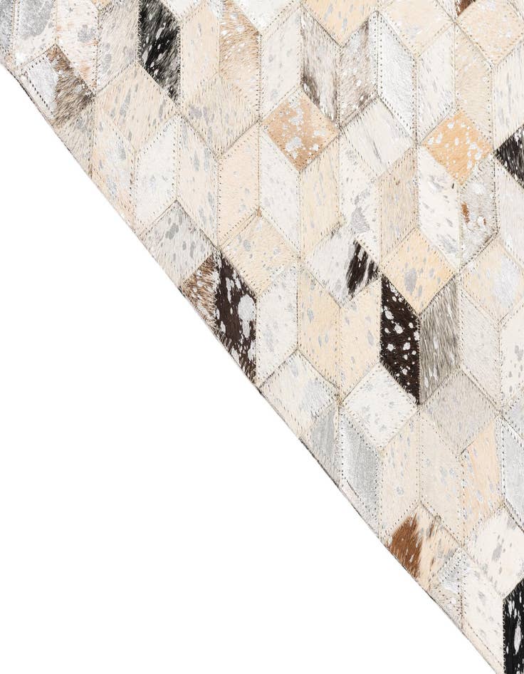 Detail image of  5' x 8' Cowhide Leather Rug