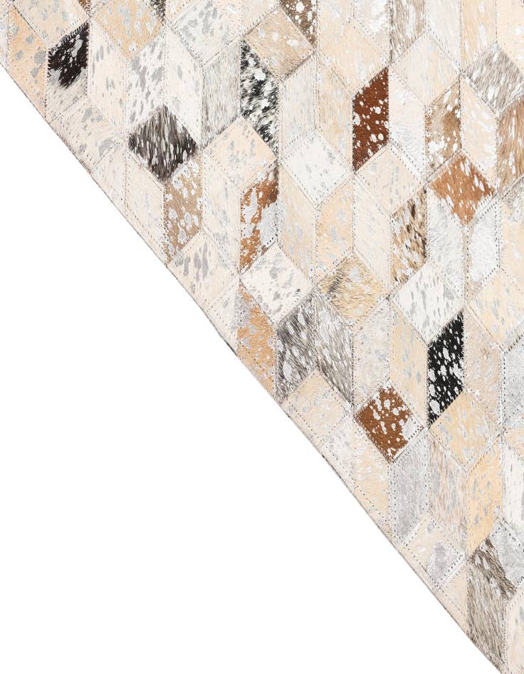 Detail image of  5' x 8' Cowhide Leather Rug