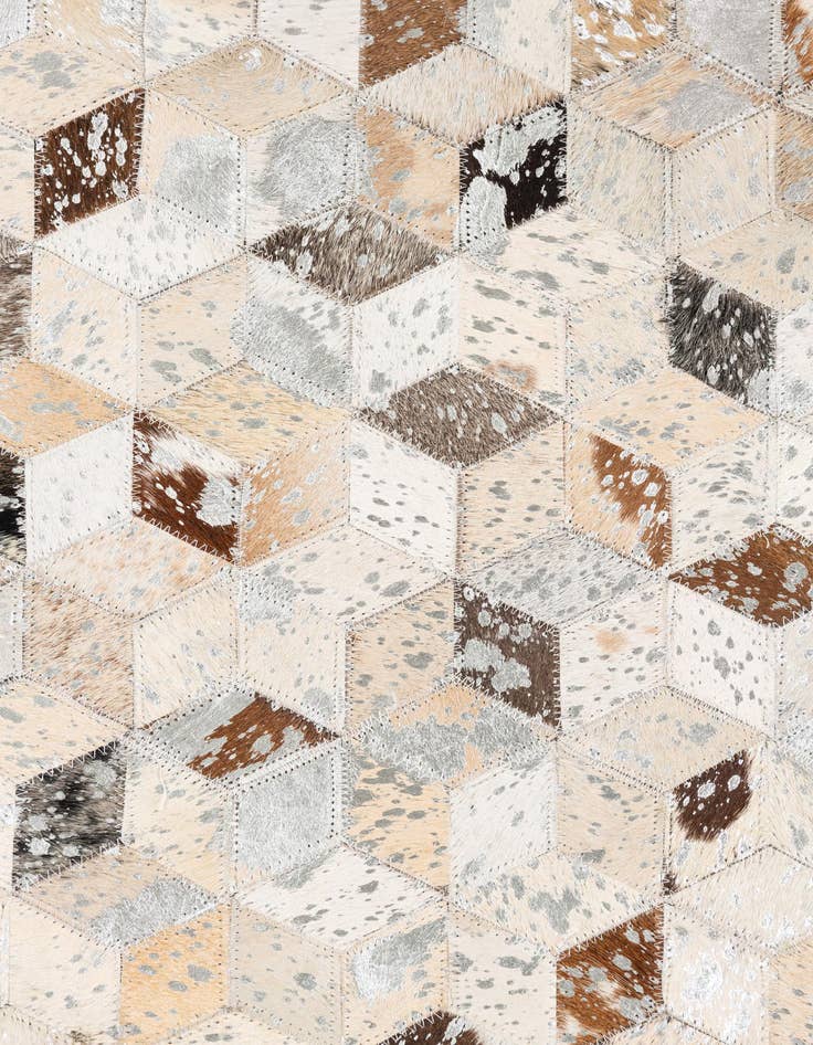 Detail image of  5' x 8' Cowhide Leather Rug