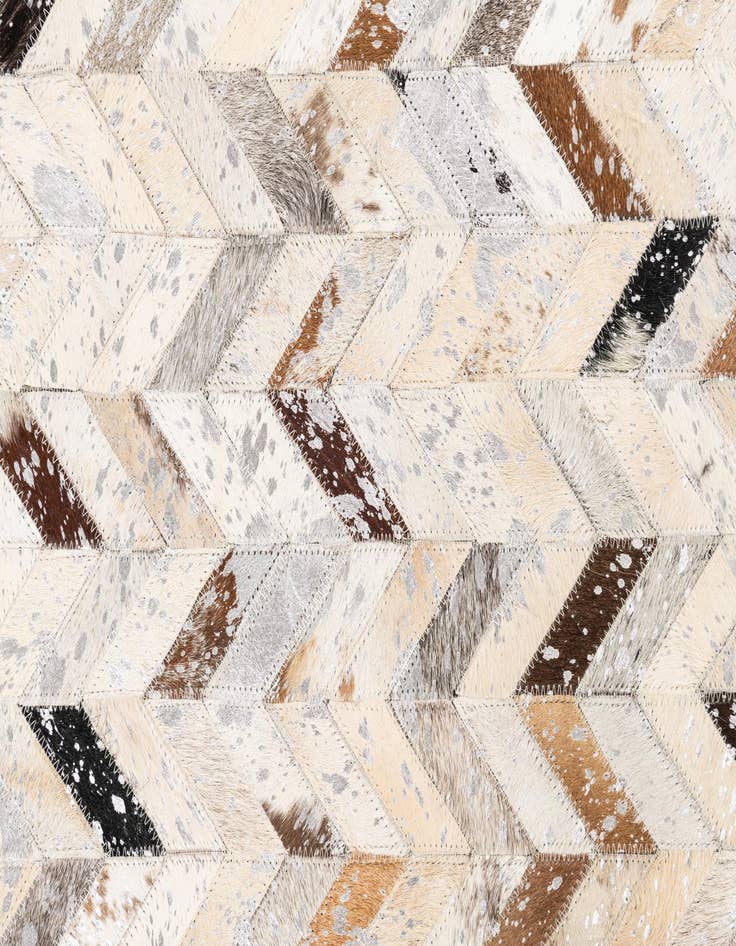 Detail image of  5' x 8' Cowhide Leather Rug