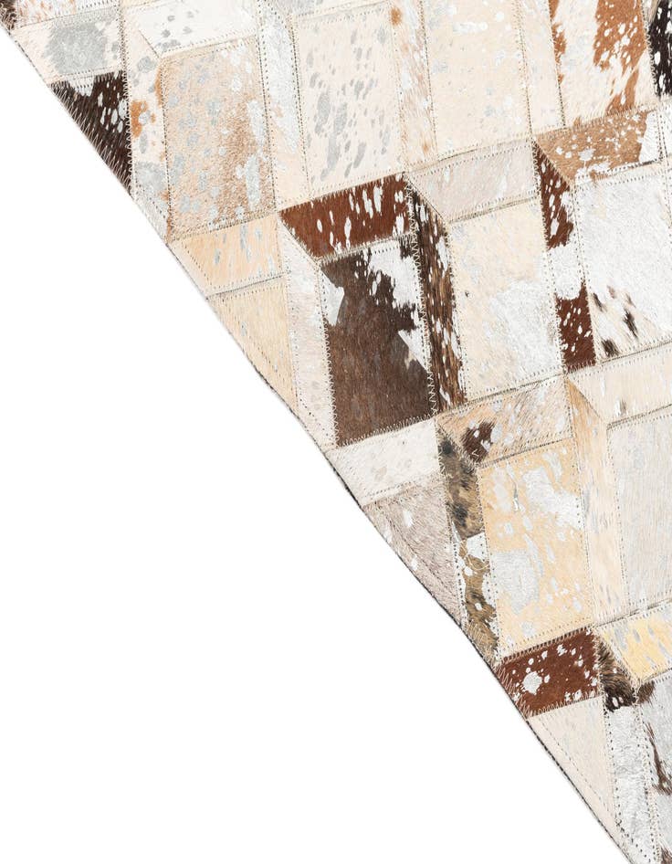 Detail image of  5' x 8' Cowhide Leather Rug