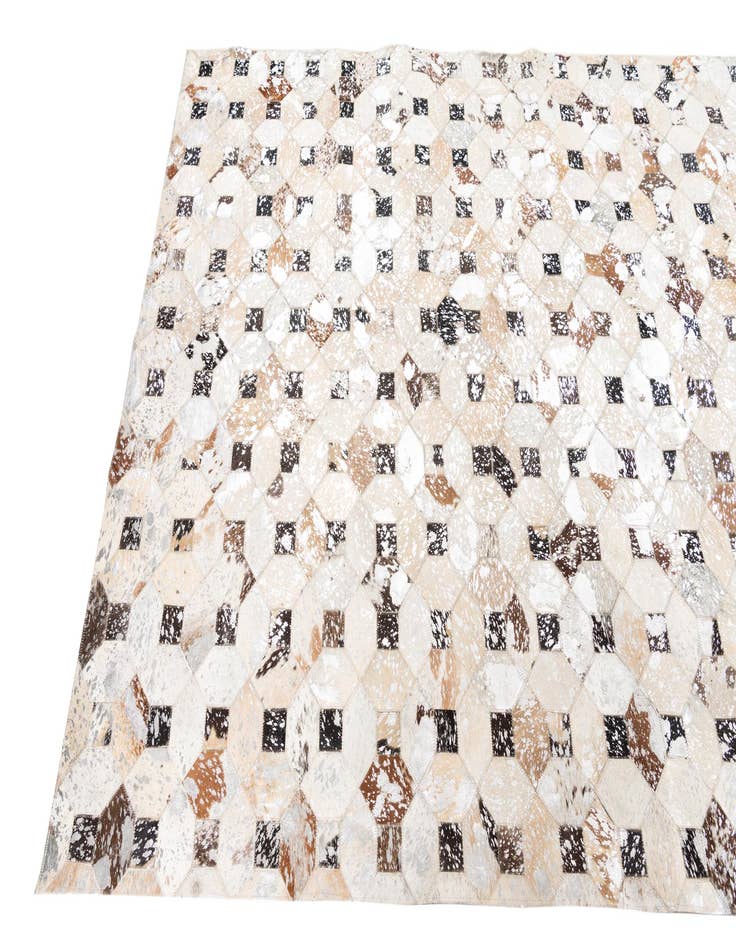 Detail image of  5' x 8' Cowhide Leather Rug