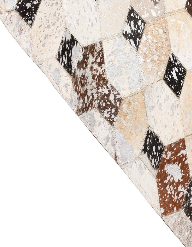 Detail image of  5' x 8' Cowhide Leather Rug