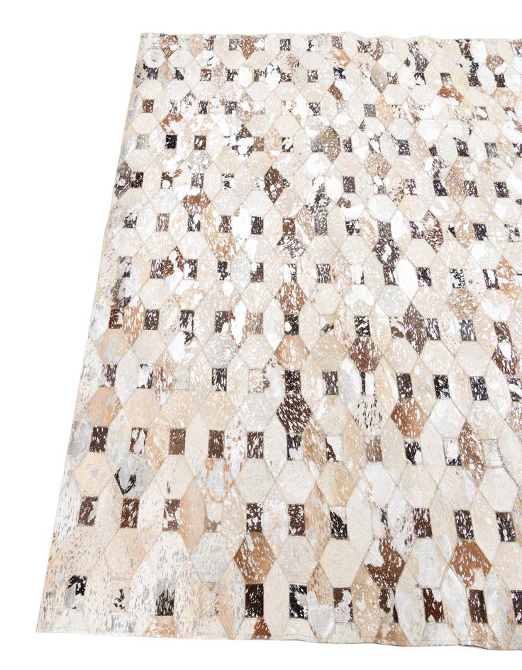 Detail image of  5' x 8' Cowhide Leather Rug