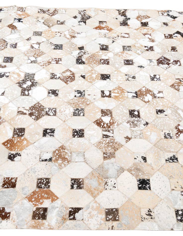 Detail image of  5' x 8' Cowhide Leather Rug