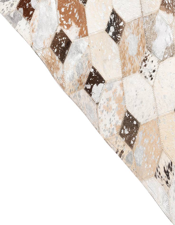 Detail image of  5' x 8' Cowhide Leather Rug