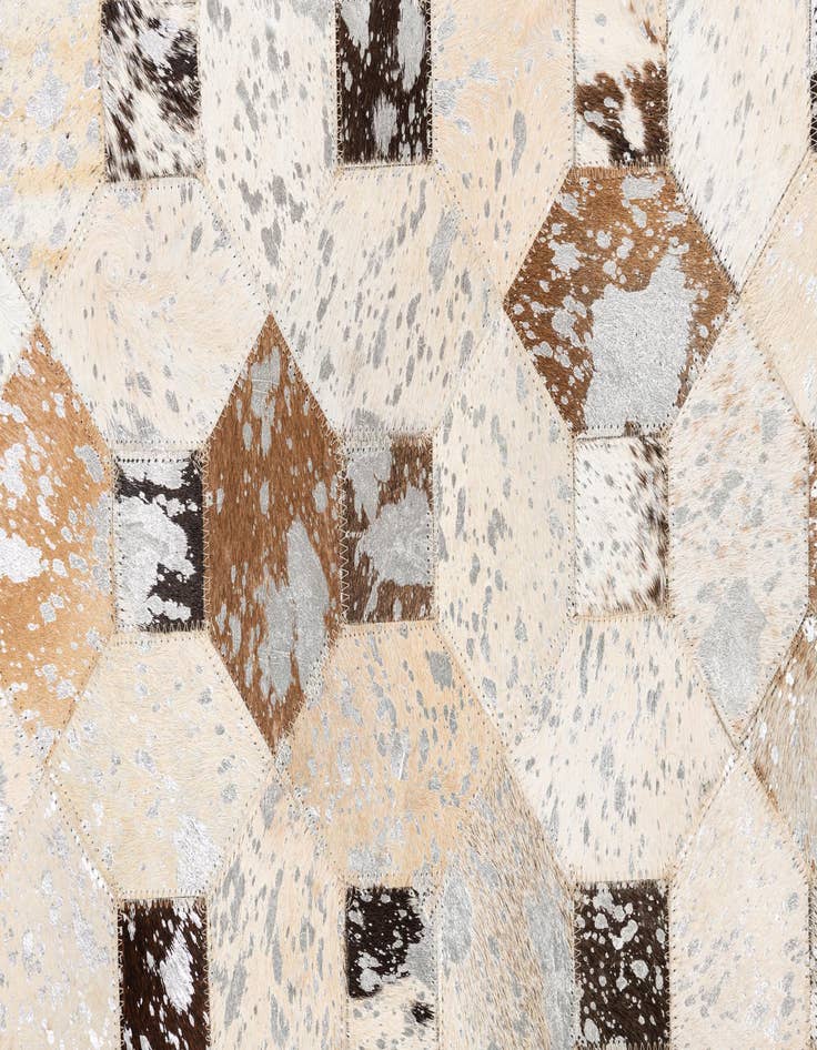 Detail image of  5' x 8' Cowhide Leather Rug