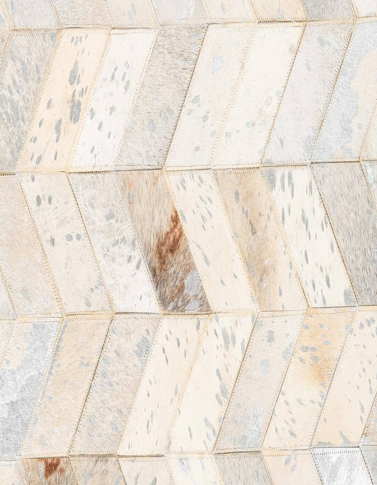 Detail image of  5' x 8' Cowhide Leather Rug