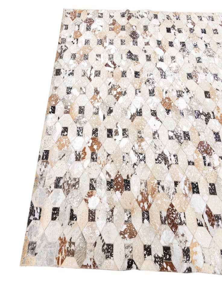 Detail image of  5' x 8' Cowhide Leather Rug
