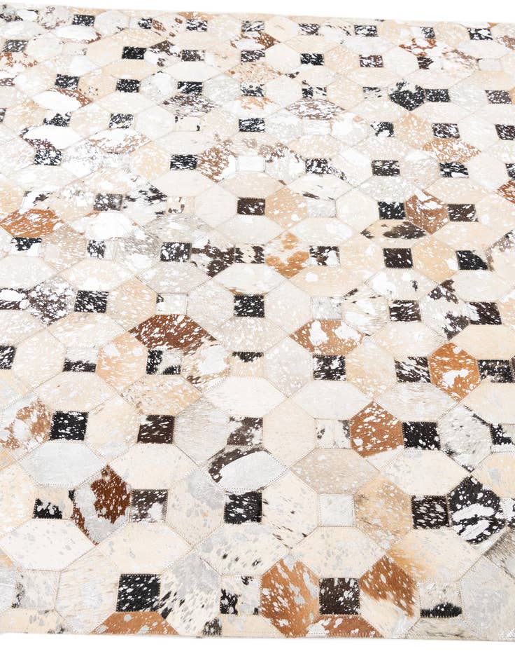 Detail image of  5' x 8' Cowhide Leather Rug