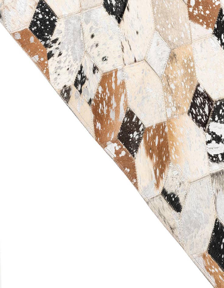 Detail image of  5' x 8' Cowhide Leather Rug