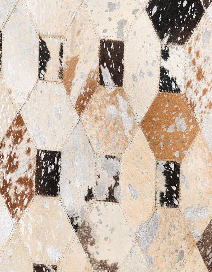 Detail image of  5' x 8' Cowhide Leather Rug