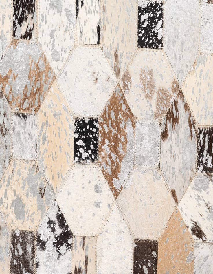 Detail image of  5' x 8' Cowhide Leather Rug