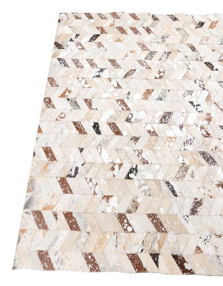 Detail image of  5' x 8' Cowhide Leather Rug